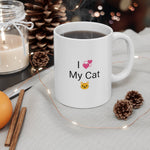 "I Love My Cat" - Cat Coffee Mug 11oz