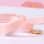 Pink Cat Paw Rope Necklace