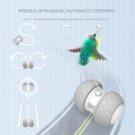 Interactive Robotic Cat Wheel Teaser Toy