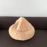 Round Cat Cave Bed