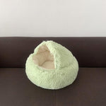 Round Cat Cave Bed