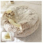 Round Cat Cave Bed