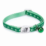 Meow Town Two-Tone Pawprint Cat Collars — 3-Pack