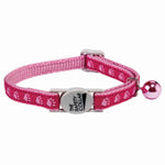 Meow Town Two-Tone Pawprint Cat Collars — 3-Pack