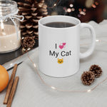 "I Love My Cat" - Cat Coffee Mug 11oz - I Love Kittys