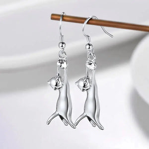 Chic Cat Charm Earrings