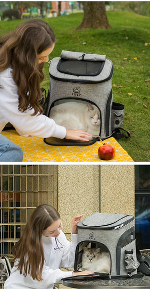 Durable Cat Carrier Backpack - I Love Kittys