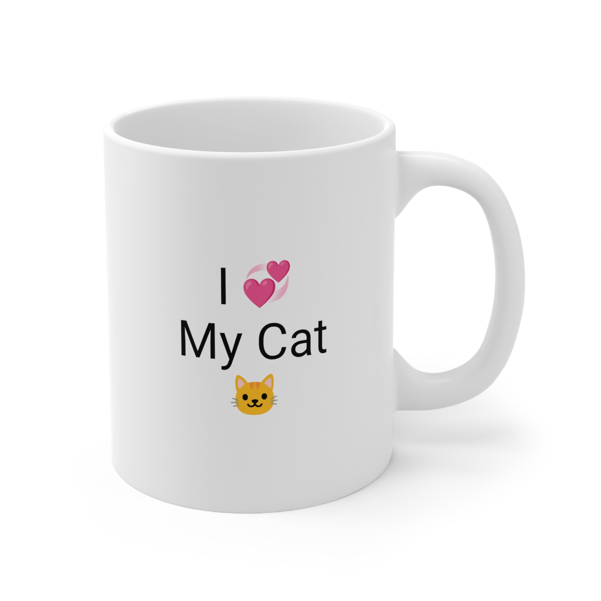 "I Love My Cat" - Cat Coffee Mug 11oz