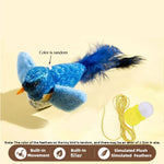Three-bird assorted cat toy set