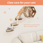 Cat scratching mat used to cover parts of a cat tree
