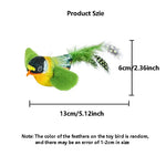 Blue chirping bird cat toy
