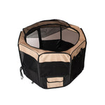 Black and Beige Armarkat Medium playpen with its top removed