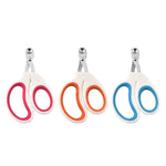 Cat nail scissors in red, orange, and blue handle colors