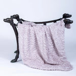 Pink Ice Hello Doggie Cuddle Small pet blanket with a soft textured surface