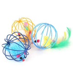 Examples of mouse-in-a-cage toy colors