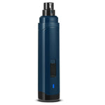Navy-blue rechargeable pet nail grinder with head guard and speed switch