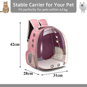 Bubble Cat Backpack Carrier - Clear Capsule
