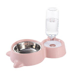 Cat Food Feeder with Water Dispenser