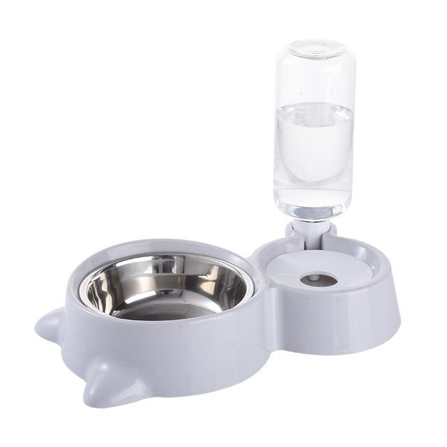 Cat Food Feeder with Water Dispenser