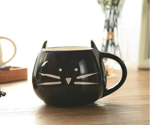 Cat Shaped Coffee Mug with Ears